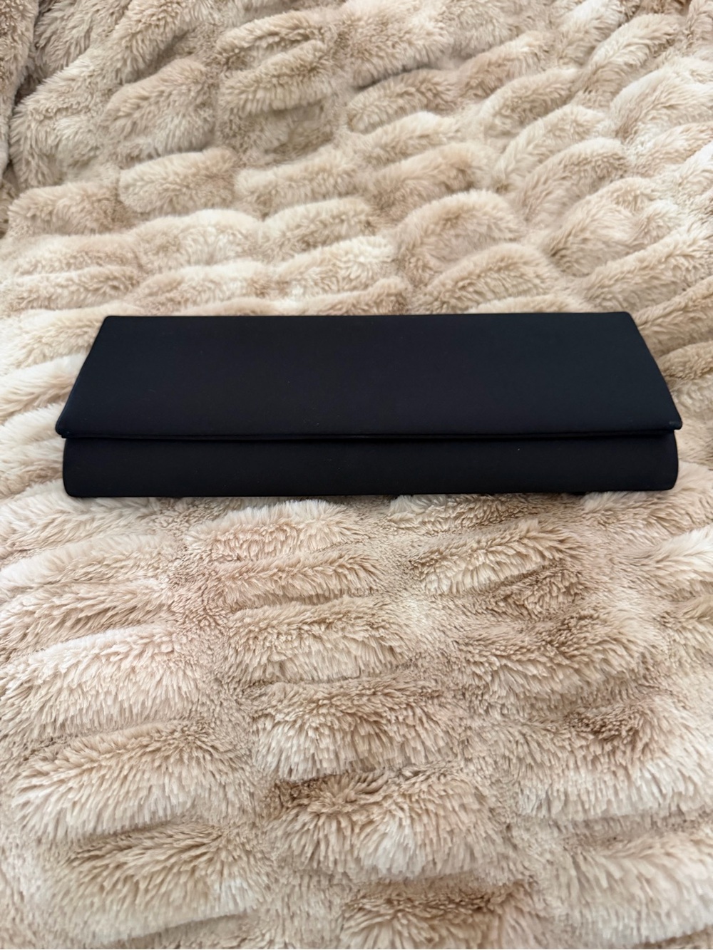 BCBG Max Azria black satin Women's Clutch bag - Classic Evening Envelope